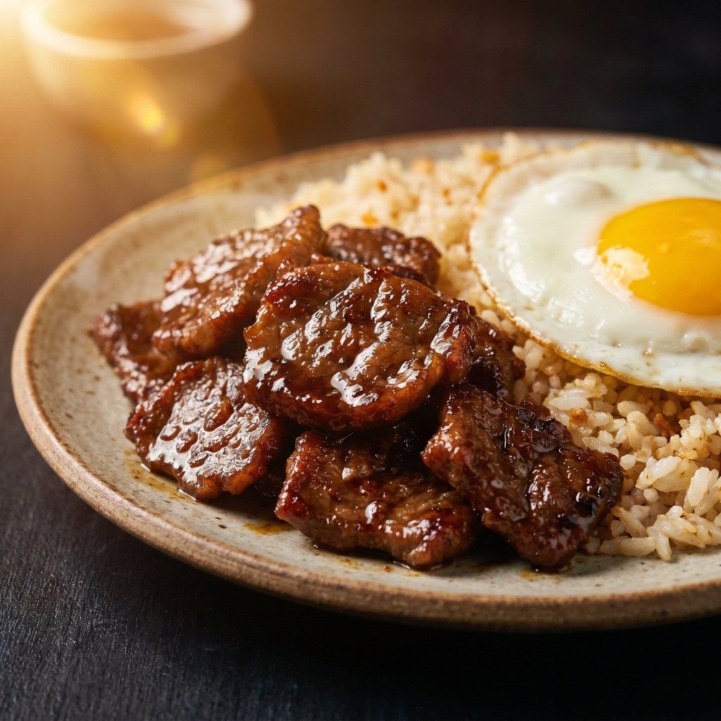 Late-night Tapsilog Diner Setup
